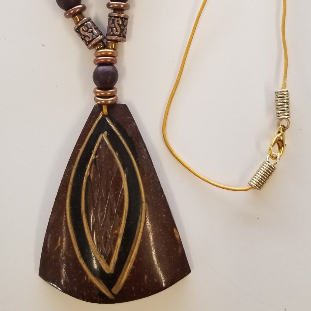 Coconut Triangle Pendant #18